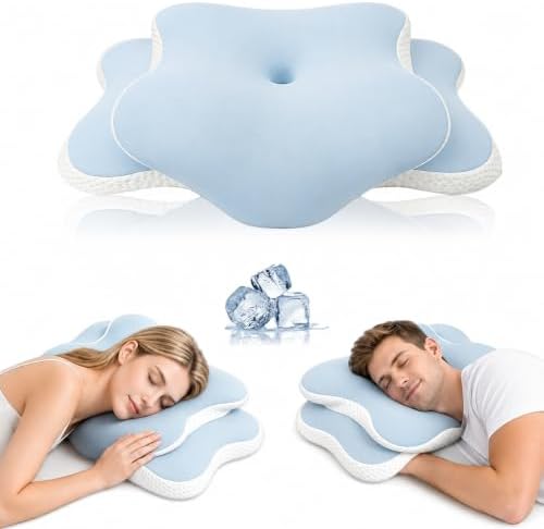 Ergo Cervical Neck Pillow, Memory Foam Contour Pillow for Side Sleepers