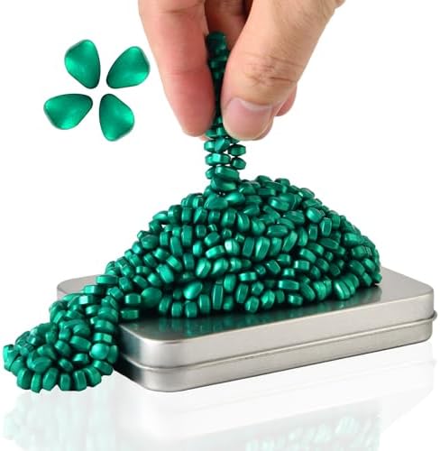 LCVUUK Putty Rocks, Cyan More Than 600 Weak Magnetic Smooth Ferrite Pebbles, Desk Toys and Time-Killer for Adults