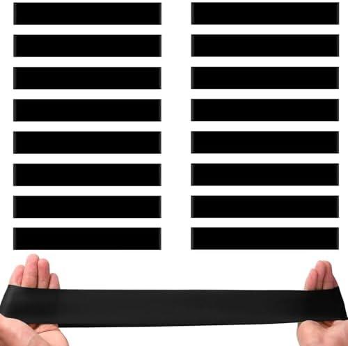 16 PCS Chair Bands With Fidgety Feet Colorful Chair Fidget Bands Desks Stretch Foot Band for ADHD Sensory Flexible Band Classroom Home Chair Fidget Tools Black