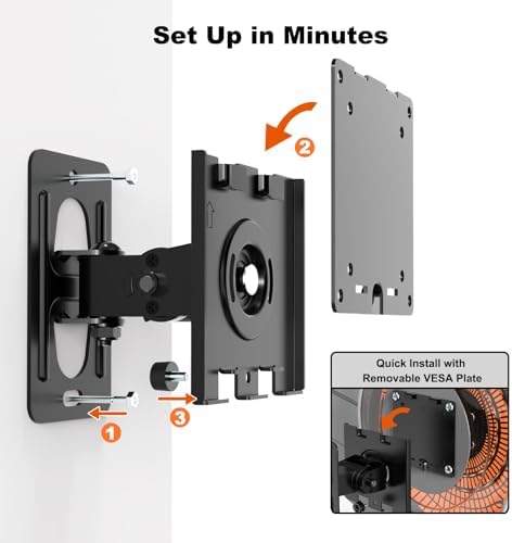 Monitor Wall Mount for 17–49 Inch inch Flat/Curved Ultrawide Screens
