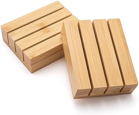 Purawood Premium Bamboo Knife Block Inserts – 2 Pack – Compatible Expandable Drawer Organizer & Utensil Organizer, Cutlery Tray with Dividers for Kitchen Utensils & Flatware (Natural)…
