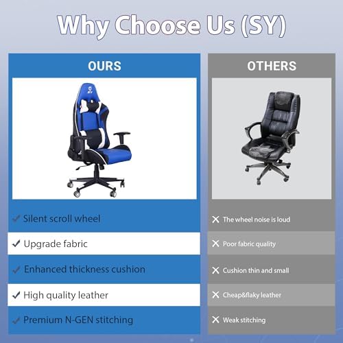 Gaming Chair,Video Game Chair with Massage Lumbar Support
