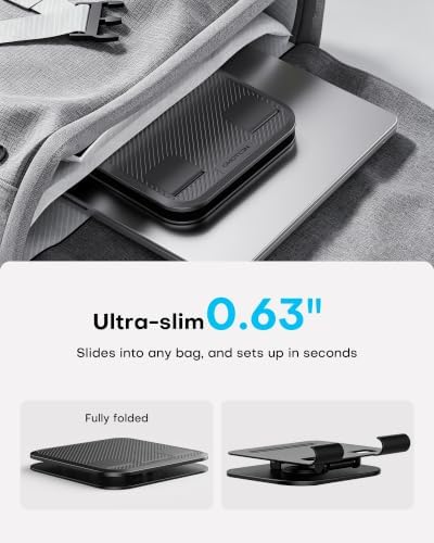 OMOTON TA04 Ultra-Slim Tablet Stand for iPad, Swivel Phone Holder for Desk