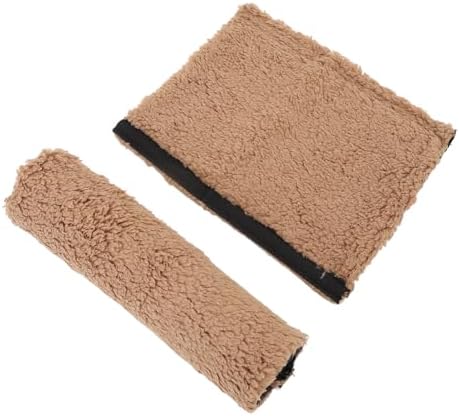 Premium Sheepskin Chair Armrest Pad, Fleece Armrest Cushion for Chairs, Enhanced Comfort and Skin Protection, Armrest Protector for Home or Office Use, Fits Most Chairs