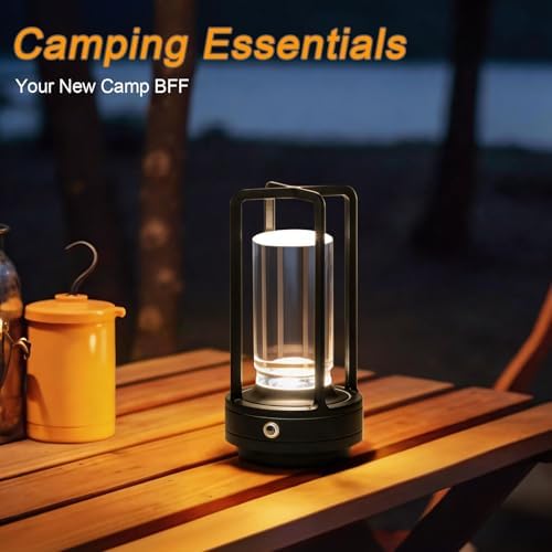 Cordless Table Lamp Rechargeable, Battery Operated Crystal Lamp