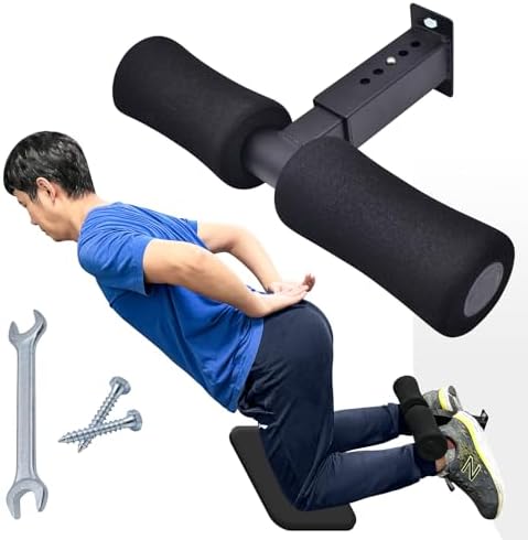 Wall Mounted Nordic Hamstring Curl - LAT Pulldown Machines and Sit Up Exercises -Versatile Workout Tool for Nordic Curls Spanish Squats Core Twists,Enhance Your Core Strength and Leg Curls