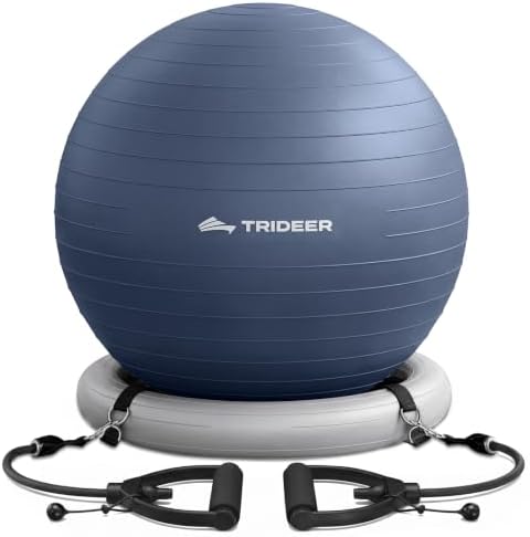 Trideer Exercise Ball Chair – Yoga Ball Chair for Office, Pregnancy & Home