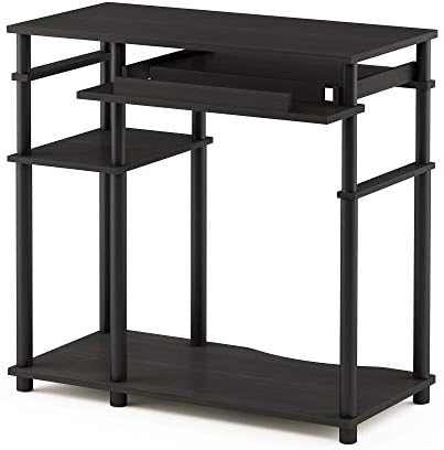 Furinno Abbott 31.5 Inch Desk with Keyboard Tray, Black Espresso