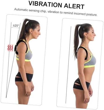Healeved 1set Smart Unisex Posture Corrector Belt Humpback Correction Device Vibrating Reminder for Improved Sitting Posture Comfortable Support for Men and Women