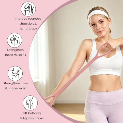Figure 8 Resistance Bands with Handles,Silicone Exercise Band Set