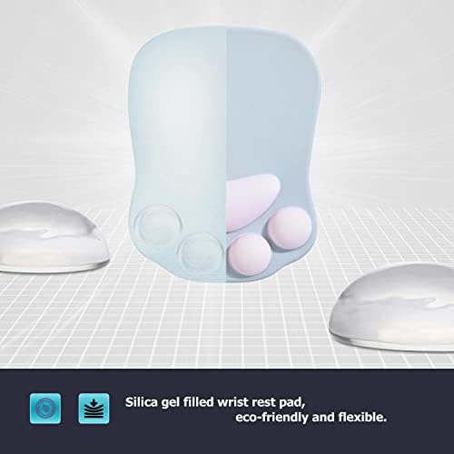 Cat Paw Mouse Pad, Ergonomic Mouse Mat with Wrist Support