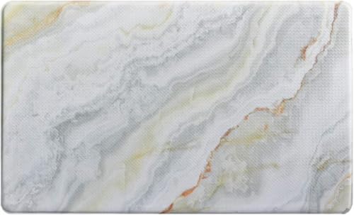 Art3d Premiun Reversible Anti-Fatigue Kitchen Mat, Anti-Slip Floor Comfort Mat for Kitchen, Bathroom, Laundry Room or Office (18x30, Marble Design)