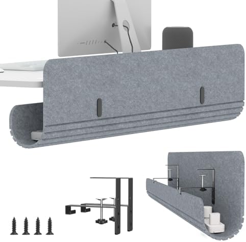 47.2" Under Desk Cable Management Tray, No Drill Cable Organizer for Table