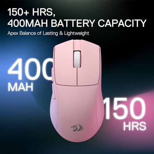 Redragon M916 Wireless 49G Ultra-Light Gaming Mouse 26K DPI Remapping Keys