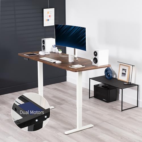 VIVO Rustic Vintage Brown 71 x 30 in Standing Desk, DESK-KIT-E2W7N
