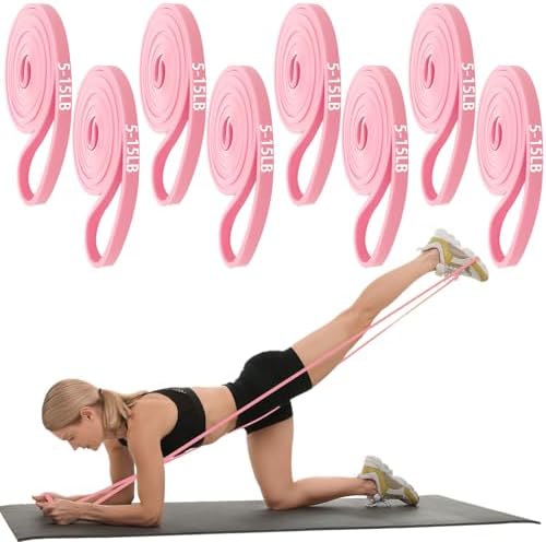 Foilswirl 8 Pcs Resistance Bands for Working Out