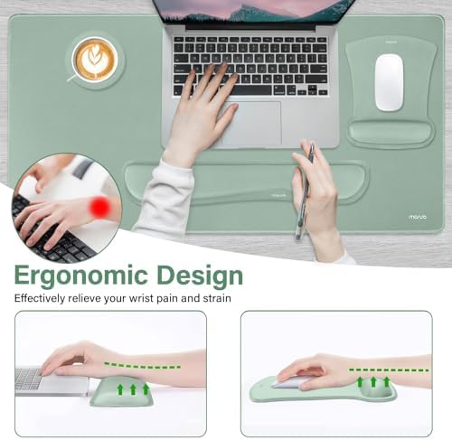 MOSISO Keyboard Mouse Pad Set, Large Gaming Mousepad&Keyboard Wrist Rest