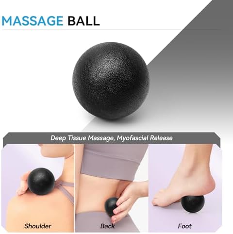 5 in 1 Foam Roller Set, High Density Patented Exercise Roller