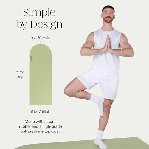 Bala Yoga Mat for Home Gym, Non-Slip Exercise Mat for Home Yoga