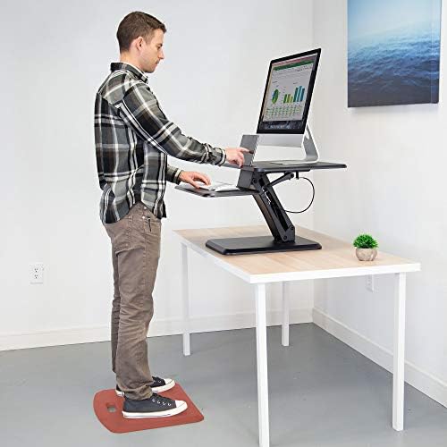 Mount-It! Standing Desk Floor Mat, 18x22, Red