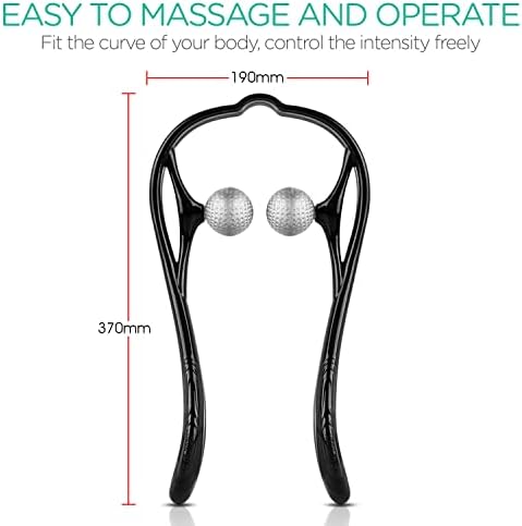 VOYOR Neck Massager Shiatsu Deep Tissue Dual Trigger Point for Pain Relief
