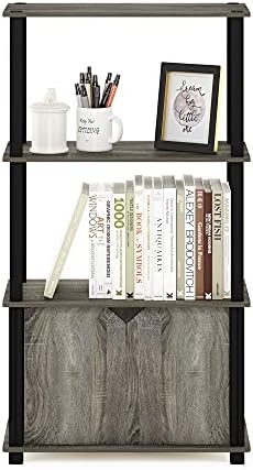 Furinno Go Green 4-Tier Storage Shelves, Book Shelf, French Oak