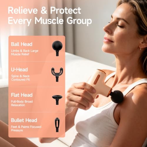 HEYCHY Super Mini Massage Gun Deep Tissue Portable Muscle Massager, C1 MINI