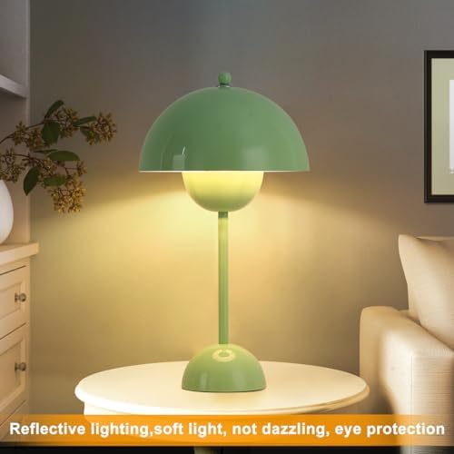 Creative Mid-Century Modern Bud Table Lamp for Home&Office, Rust Red