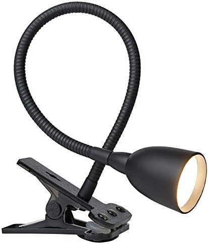 Newhouse Lighting NHCLP-OL-BK Olivia Dimmable and Color Temperature Changing Clamp Light Desk Lamp Black