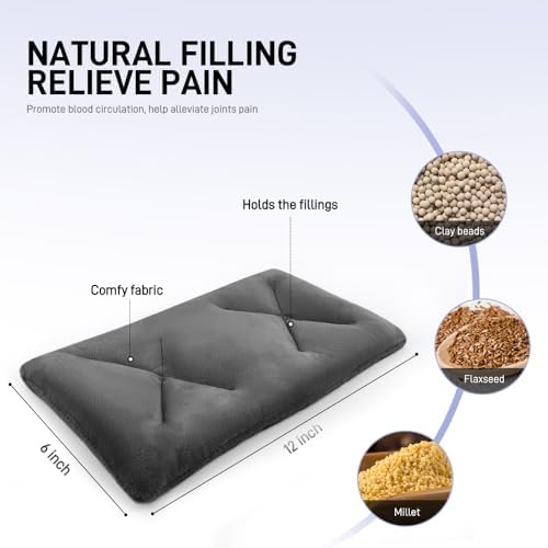 Microwave Heating Pad for Pain Relief, 8 x 18 Grey