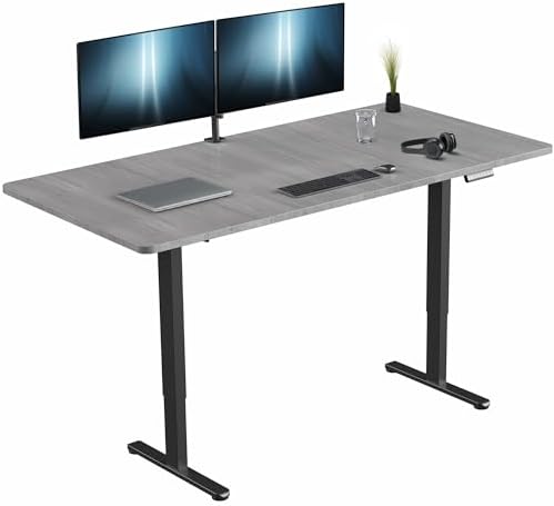 VIVO Dark Gray 71 x 36 in Standing Desk, DESK-KIT-E2B7G-36