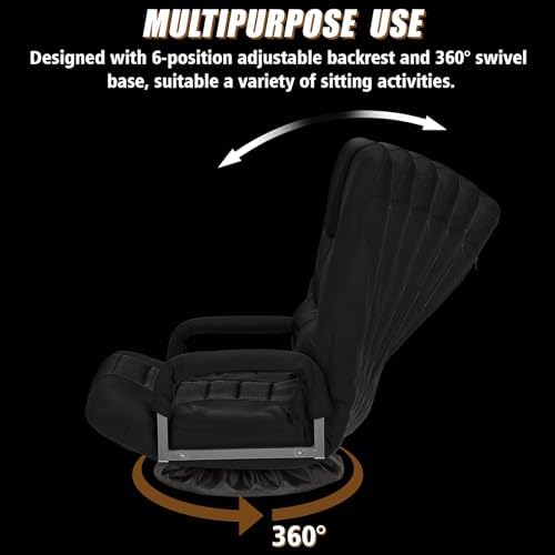 Swivel Gaming Chair Multipurpose Video Game Chairs w/6 Adjustable Postion