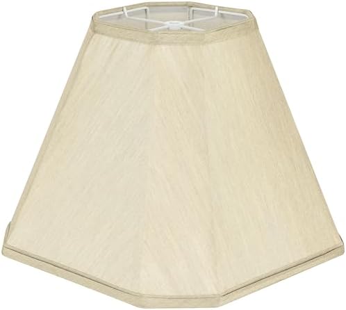 GO&SO Bell Lamp Shades 1Pc,6.5" x 13" x 10.5",Gold Fabric Lampshade