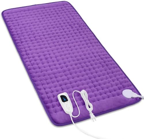 Heating Pad,Electric Heating Pads,Heating Pad for Back,Purple,33x17 Inch