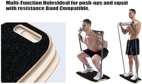 Balance Board trainer for Adults Kids，Hockey snowboard wobble board，450Lbs remarkable core trainer made of wood/Less Plastic
