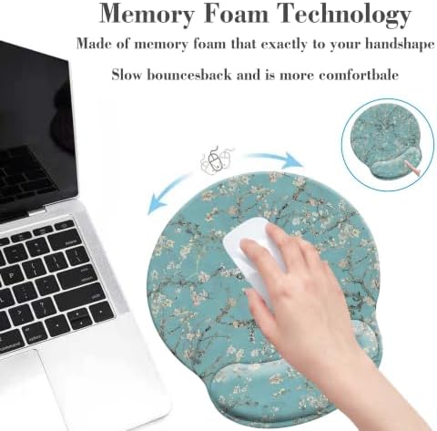 Mouse Pads for Desk, Ergonomic Mouse Pad with Wrist Rest Gaming Mousepad