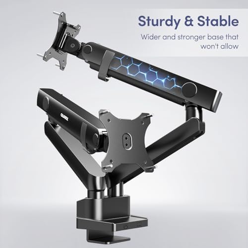 Heavy-Duty Dual Monitor Desk Mount for 17-35" Ultrawide Screens