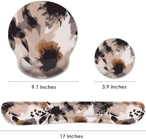 Britimes Ergonomic Mouse Pad Set with Wrist Rest, Boho Tribal