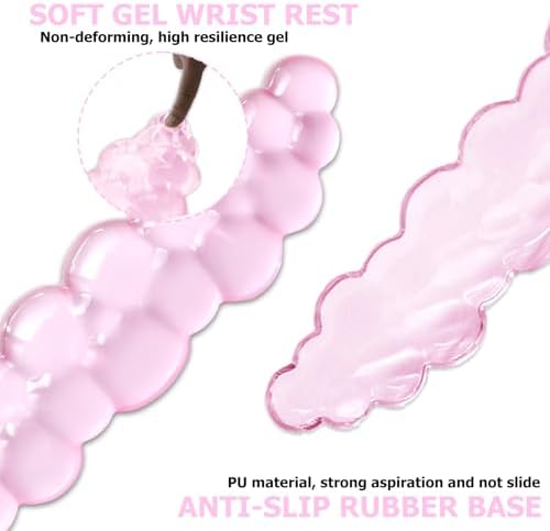 Gel Cloud Wrist Rest Keyboard, Ergonomic Keyboard Wrist Rest, Pink