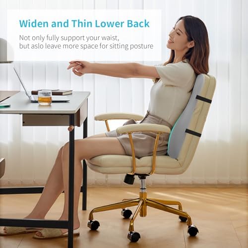 Lumbar Support Pillow for Office Chair, Back Cushion for Full Back Support