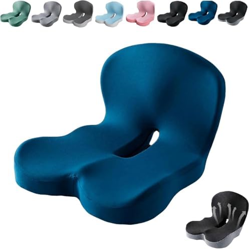 Orthopedic Seat Cushion with Back Support for Car Office Chair