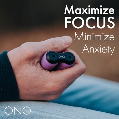 ONO Roller - Handheld Fidget Toy for Adults | Help Relieve Stress, Anxiety, Tension | Promotes Focus, Clarity | Compact, Portable Design (Purple, Full Size - ABS Plastic)