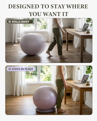 Trideer Exercise Ball Chair – Yoga Ball Chair for Office, Pregnancy & Home