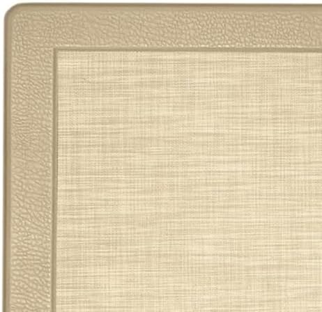 PowerSellerUSA Anti-Fatigue Clarke Comfort Floor Mat, Non-Slip Cushioned Standing Mat, ECO PVC Foam, Easy to Clean, for Kitchen, Bathroom, Living Room & Office Standing Desk, 18" x 30", Tan