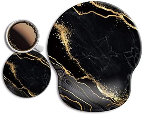 Ergonomic Mouse Pad with Wrist Rest Support,Gel Mouse Pads for Desk