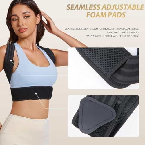WUPA Back Brace,Posture Corrector For Men & Women,Adjustable Straight Lower Back，Back Support Invisible,Back Brace For Men Lower Back，Back Support Belt For Women,Back Straightener Posture Corrector,M