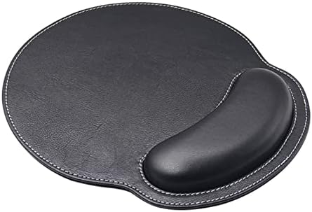 Leather Mouse Pad Wrist Support Ergonomic Mousepad for Desk Laptop