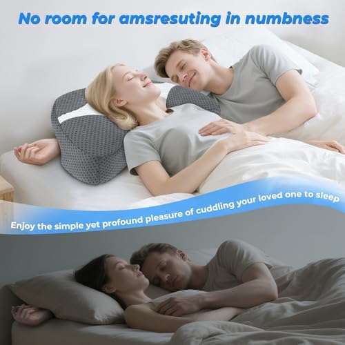 Side Sleeper Pillow with Arm Hole, Shoulder Relief System for Rotator Cuff