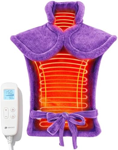CooCoCo 24 x 33 in Back Heating Pads for Women Grandma, Purple