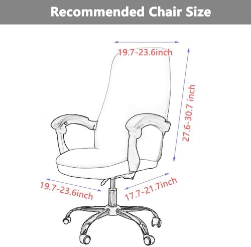 Melaluxe Office Chair Cover, Universal Stretch Desk Chair Cover, Computer Chair Slipcovers